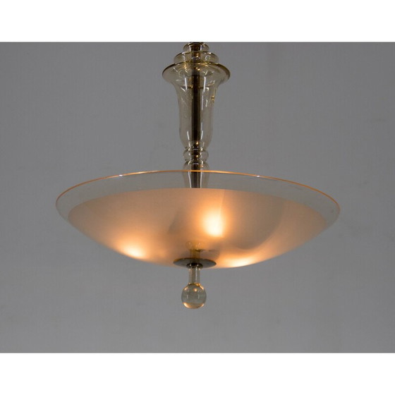 Image 1 of Lustre vintage Art Déco, Tchécoslovaquie, années 1930
