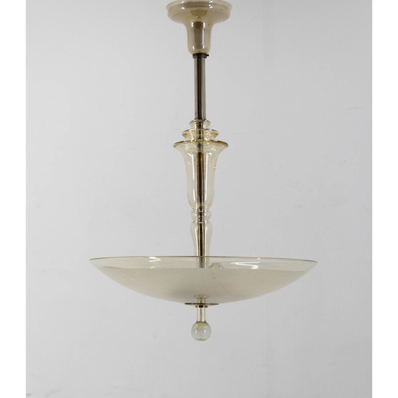 Image 1 of Lustre vintage Art Déco, Tchécoslovaquie, années 1930