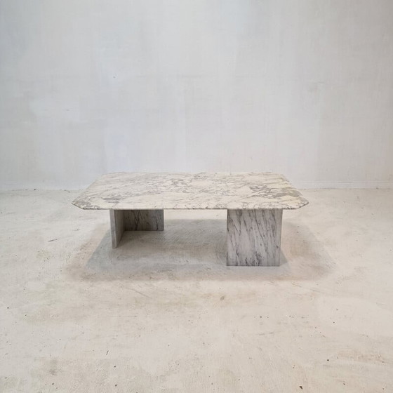 Image 1 of Table basse vintage en marbre, Italie 1970