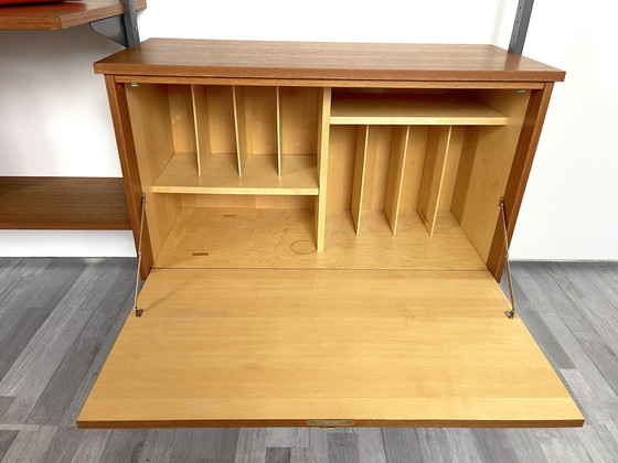 Image 1 of Teak Système d'étagères Olof Pira 60Er Sweden Wallshelf