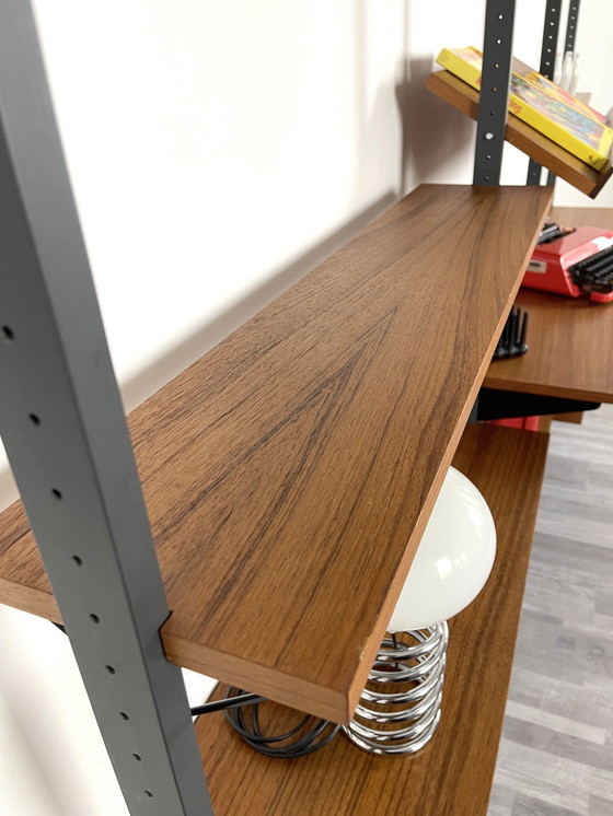 Image 1 of Teak Système d'étagères Olof Pira 60Er Sweden Wallshelf