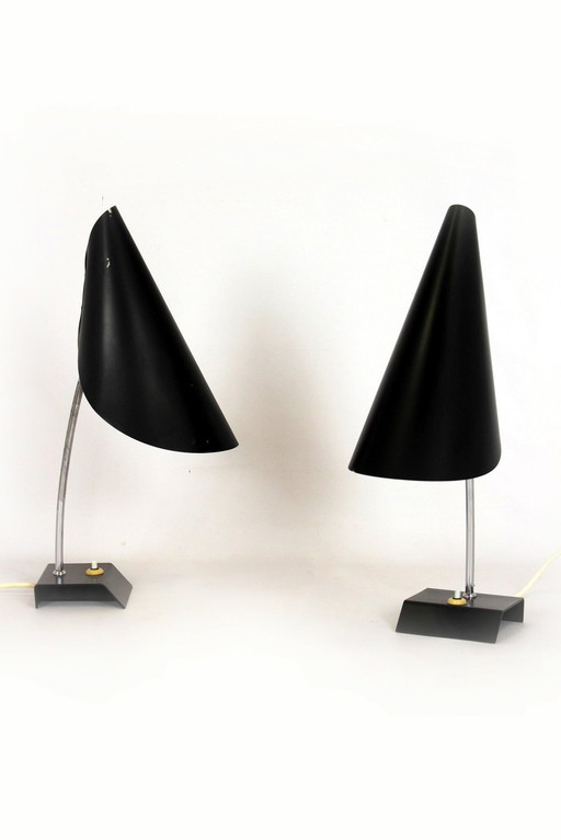 Lampes de table par Josef Hurka pour Napako, 1960S, ensemble de 2