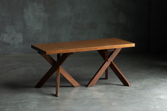 Image 1 of Table d'appoint de Charlotte Perriand pour l'Hôtel Les Trois Arcs, France, années 1960