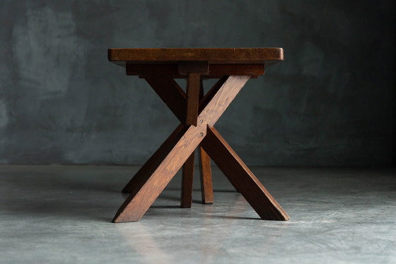 Image 1 of Table d'appoint de Charlotte Perriand pour l'Hôtel Les Trois Arcs, France, années 1960