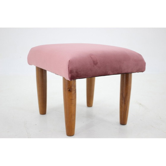 Image 1 of Tabouret danois vintage en teck avec rembourrage, 1960s