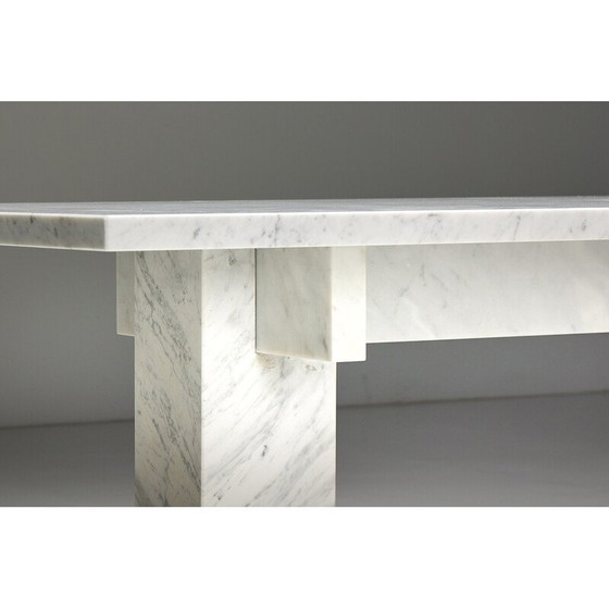 Image 1 of Table vintage en marbre de Carrare, Italie 1970