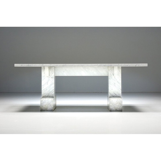Image 1 of Table vintage en marbre de Carrare, Italie 1970