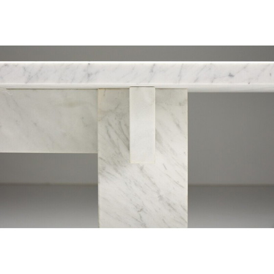 Image 1 of Table vintage en marbre de Carrare, Italie 1970