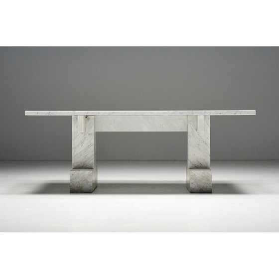 Image 1 of Table vintage en marbre de Carrare, Italie 1970