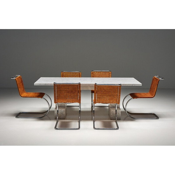 Image 1 of Table vintage en marbre de Carrare, Italie 1970