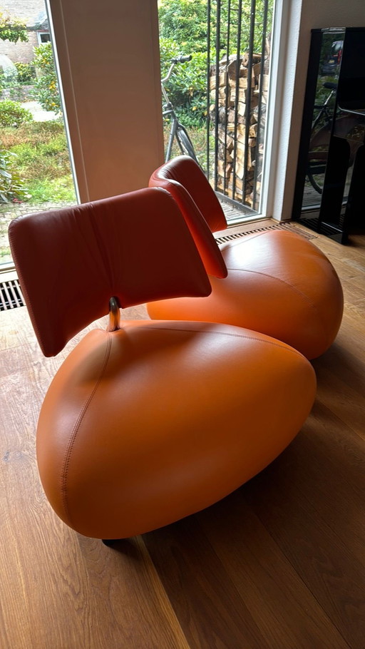 2 fauteuils Leolux Pallone