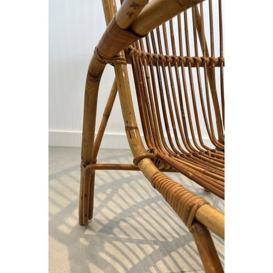 Image 1 of Paire de fauteuils en rotin, France 1950