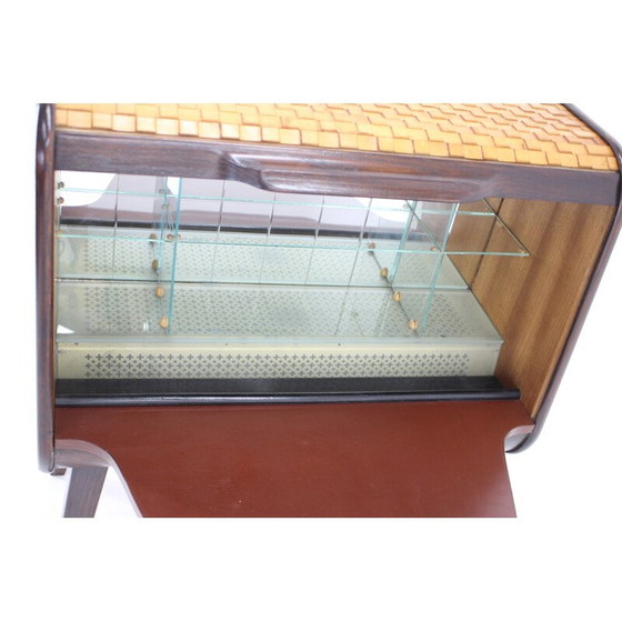 Image 1 of Meuble de bar vintage en bois, Tchécoslovaquie 1950