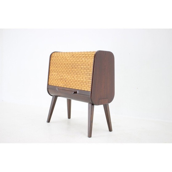 Image 1 of Meuble de bar vintage en bois, Tchécoslovaquie 1950