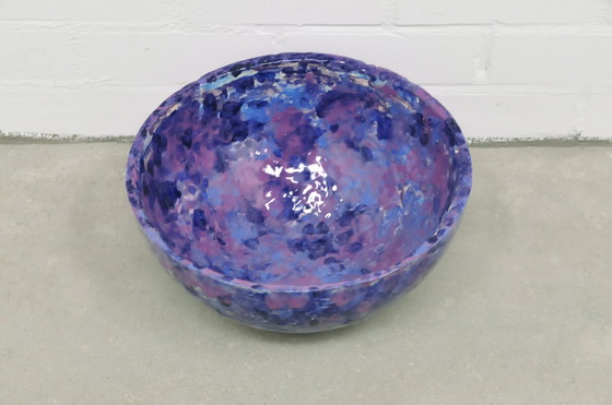 Image 1 of Grand bol en céramique violet