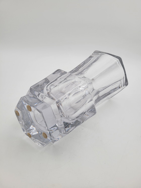 Image 1 of Vase Hexagonal En Verre