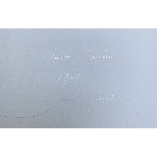 Photo de mode vintage par Seeberger pour Pierre Cardin, 1961