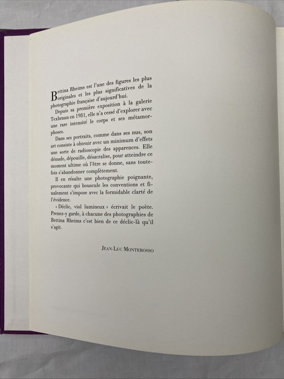 Image 1 of Livre Bettina Rheims Vintage, Édition, Paris, Audiovisuel, 1987