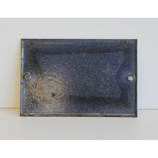 Plaque de rue émaillée vintage numéro 21