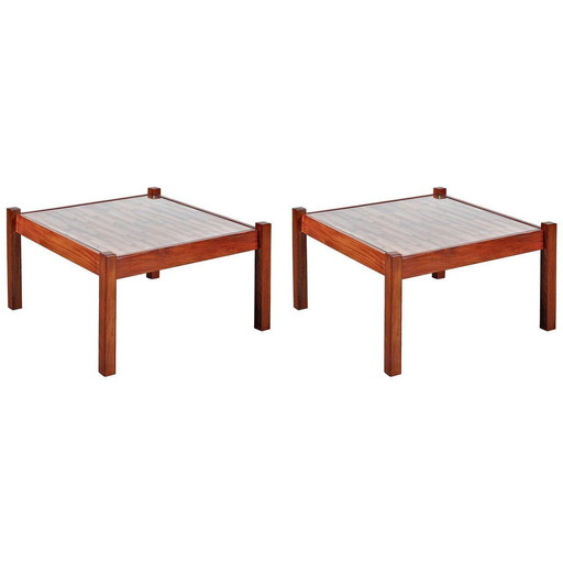 Paire de tables basses Percival Lafer des années 1960