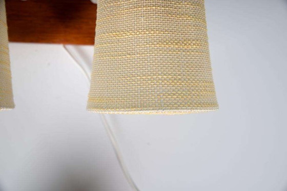 Image 1 of Lampe murale vintage en teck lampe murale de chevet Suède 60s