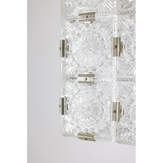 Image 1 of Lampe suspendue vintage en verre par Kamenicky Senov, 1970