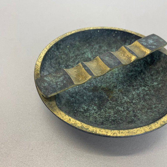 Image 1 of Cendrier tripode autrichien en laiton, 1950s