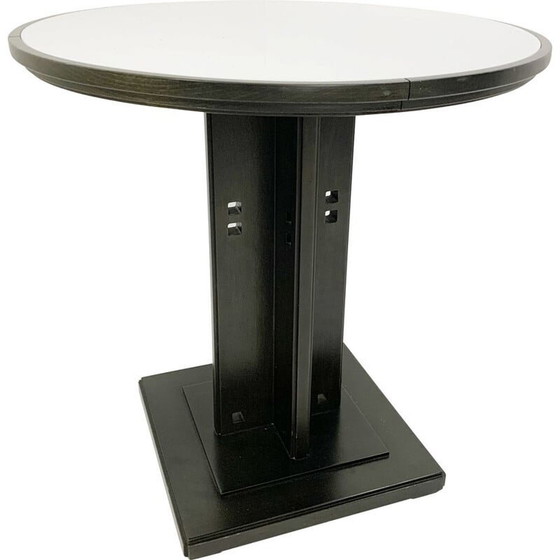 Image 1 of Guéridon vintage en bois par Giorgetti, Italie 1980