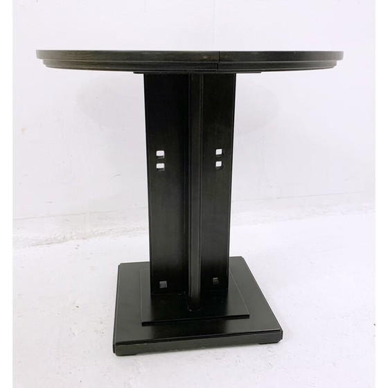 Image 1 of Guéridon vintage en bois par Giorgetti, Italie 1980