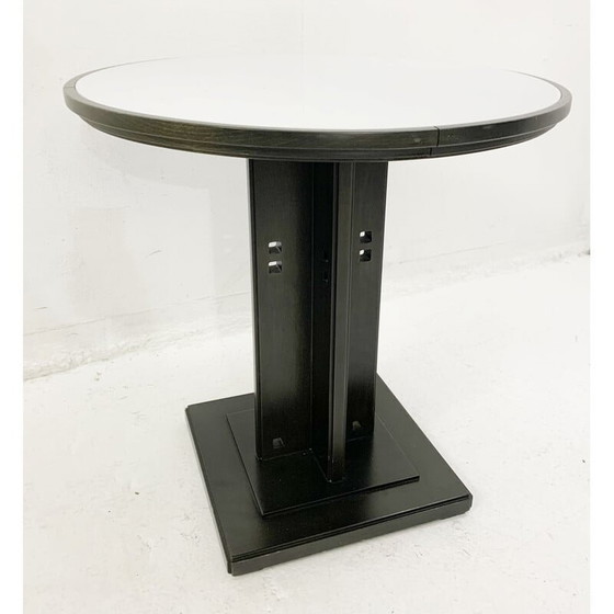 Image 1 of Guéridon vintage en bois par Giorgetti, Italie 1980