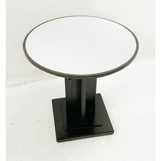 Image 1 of Guéridon vintage en bois par Giorgetti, Italie 1980