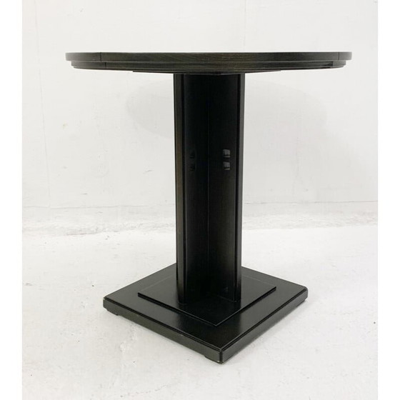 Image 1 of Guéridon vintage en bois par Giorgetti, Italie 1980