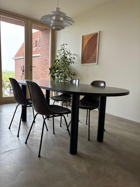 Image 1 of Vitra Eames Herman Miller 4 chaises seau en fibre de verre Dsx