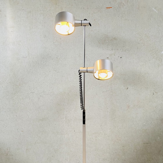 Image 1 of Qc Twin Spotlight Floor Lamp By Ronald Homes For Conelight Limited, United Kingdom 1970