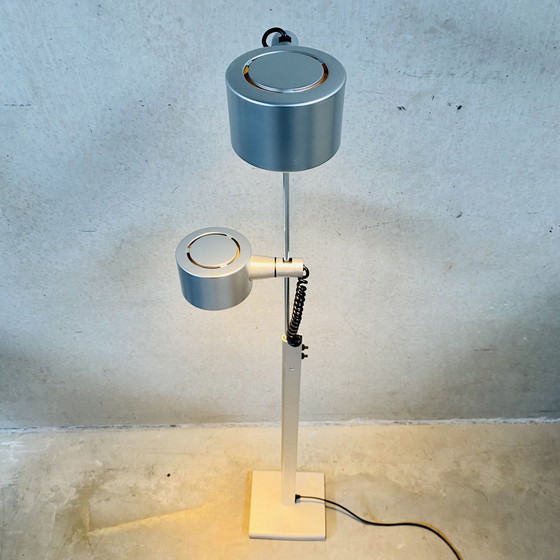 Image 1 of Qc Twin Spotlight Floor Lamp By Ronald Homes For Conelight Limited, United Kingdom 1970