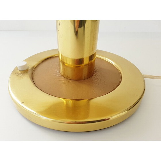 Image 1 of Lampe de table vintage avec base coulissante en laiton doré, 1970