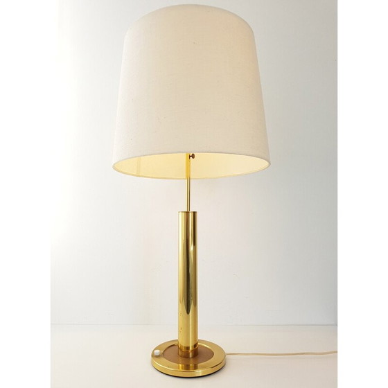 Image 1 of Lampe de table vintage avec base coulissante en laiton doré, 1970