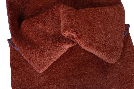 Image 1 of Gabbeh Loribaft noué à la main - 191 X 84 cm - Élégance intemporelle en rouge