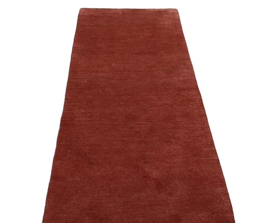 Image 1 of Gabbeh Loribaft noué à la main - 191 X 84 cm - Élégance intemporelle en rouge