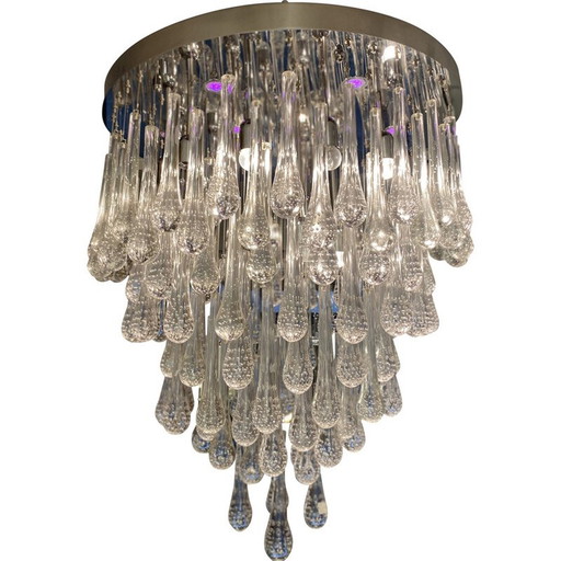 Lustre vintage en verre de Murano, 2015