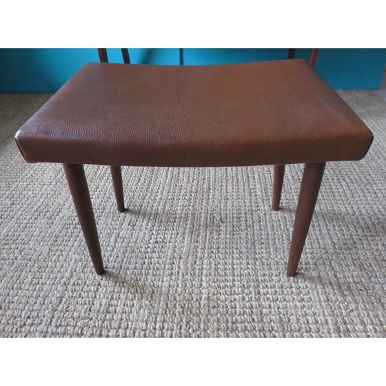 Image 1 of Coiffeuse avec tabouret, bois de rose vintage, Danemark 1960