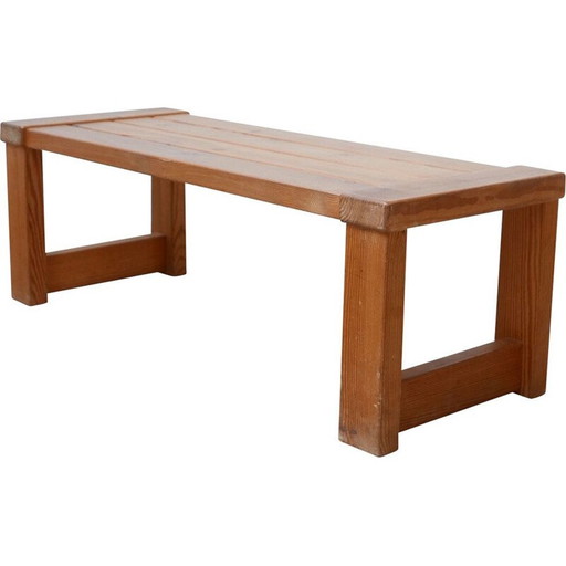 Banc vintage en pin, suédois, années 1960