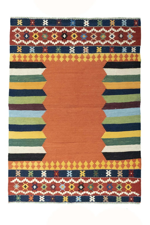 Designer Kilim en laine - 178 X 128 cm (Nouveau)