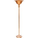 Lampadaire Vintage Art Deco en cuivre, France 1930