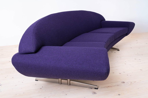 Johannes Andersen Capri Sofa For Ab Trensums Fåtöljfabrik, Reupholstered In Kvadrat