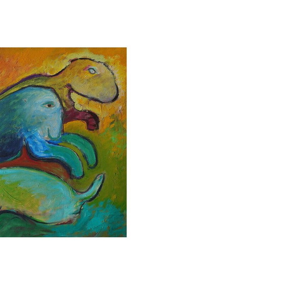 Image 1 of Peinture vintage de Lennart Lilja, 1950