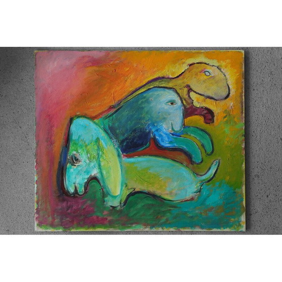 Image 1 of Peinture vintage de Lennart Lilja, 1950