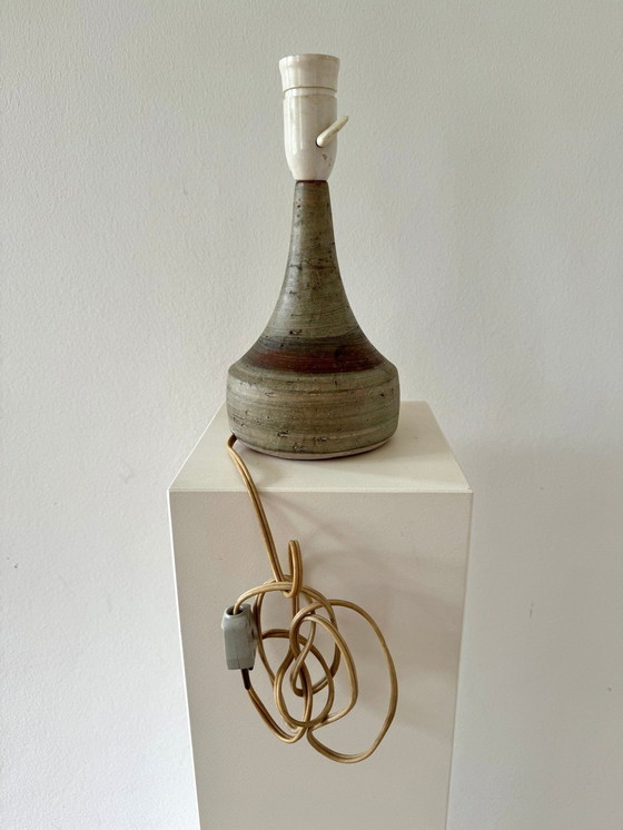 Image 1 of Unique Kähler Denmark Lampe de table grès signé