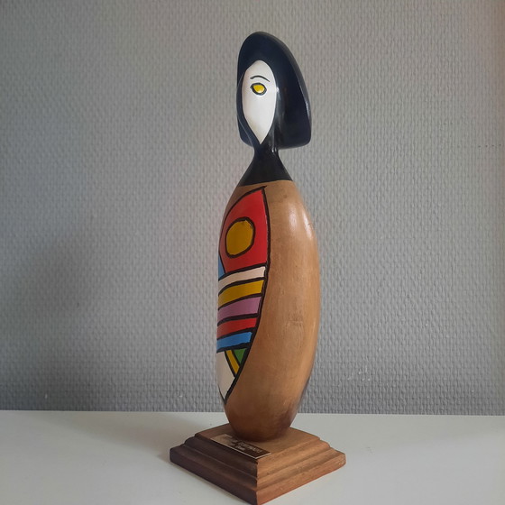Image 1 of Figurine en bois peinte de Frank Coronado