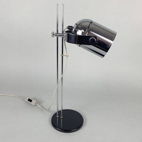 Image 1 of Lampe de table vintage chromée réglable par Stanislav Indra, Tchécoslovaquie 1970